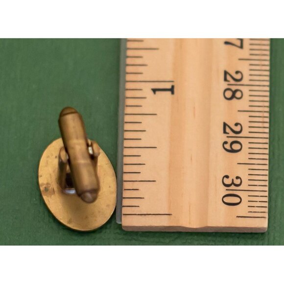 Vintage Victorian Brass Cuff Links, K25 - Picture 2 of 2